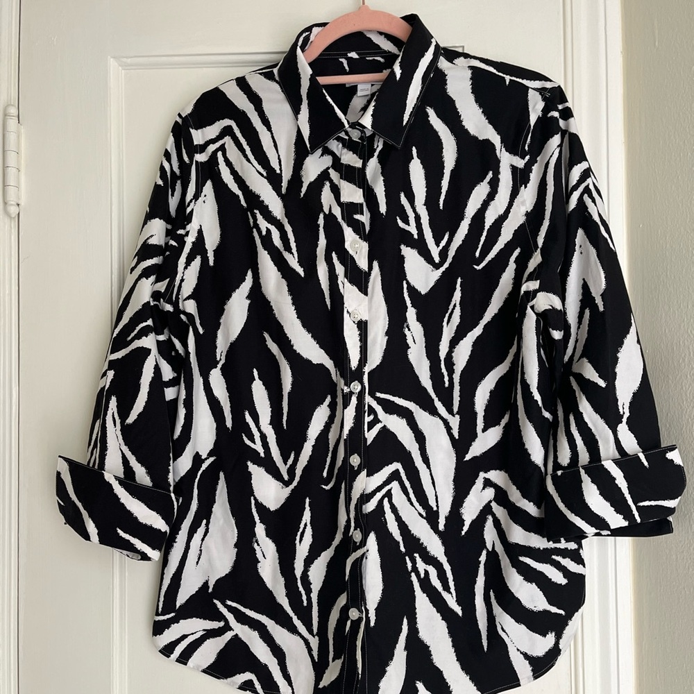 Chico’s Zebra print blouse